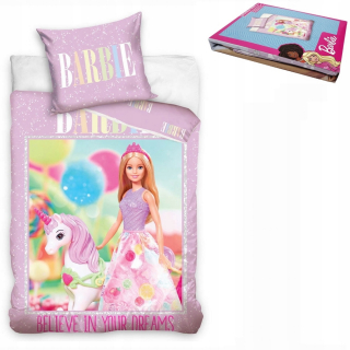 Barbie -  Posteľná bielizeň 160x200 Detská bábika Barbie Unicorn