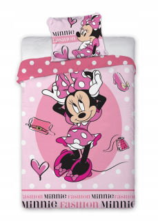 Minnie Mouse - Bavlna Linen 1434 Mouse Minnie 140x200 2CZ