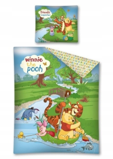 Medvedík Pú - Bavlna Linen Winnie The POO 160x200 2CZ