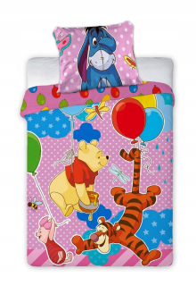 Medvedík Pú - Posteľná bielizeň bavlna 100x135 Winnie Puchat