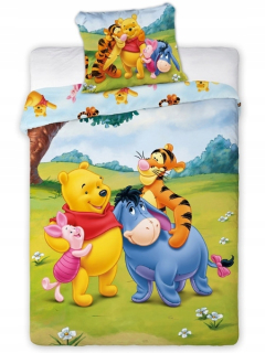 Medvedík Pú - Detská posteľná bielizeň 100x135 cm Disney Winnie The Poh