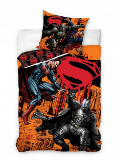 BATMAN - Detská posteľná bielizeň 140x200 No. 870 Batman Superma