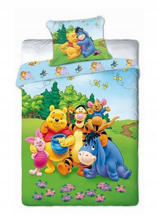 Medvedík Pú - Detská posteľná bielizeň 160x200 2cz Winnie The Poh