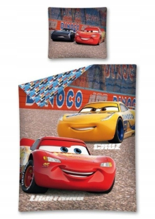 McQueen - Detské posteľné bavlnené automobily / autá 160x200 2cz