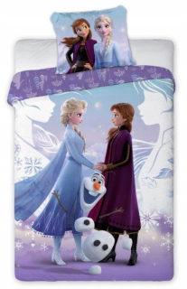 Elsa Frozen - Linová krajina ľadu 2 160x200 100% bavlna ELZA