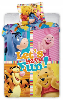Medvedík Pú - Posteľná bielizeň Winnie POOH 160x200 100% bavlna 039 16