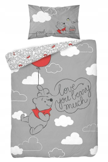 Medvedík Pú - Posteľná bielizeň Winnie POOH 667 Detextol 100x135