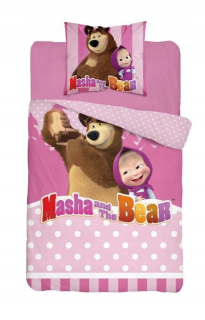 Máša a medveď - Linen Masha a medveď 8004 DetExpol 140x200