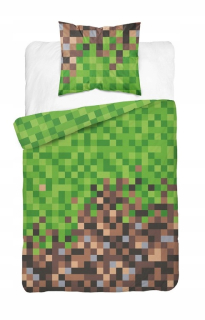 MINECRAFT  - Posteľná bielizeň minecraft 160x200 pre teenagerskej bavlny