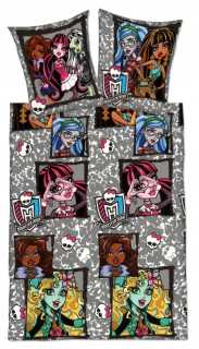 Monster High Bábiky - Monster High 160x200 Posteľná bielizeň 100% bavlna mládeže