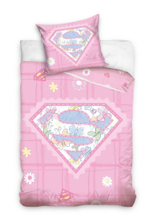 Superman - Linen Superman Superbaby 100x135 cm Pink