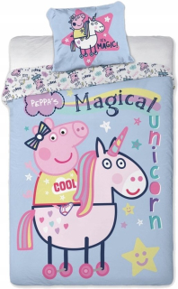 Pepa Pig - Postelená Prasa PEPPA 160X200