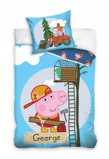 Posteľná bielizeň pre prasiatka Peppa, súprava posteľnej bielizne