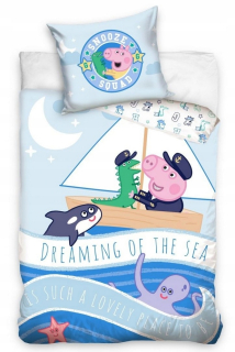 Pepa Pig - Bavlna Linen 135x100cm Pras Peppa - George