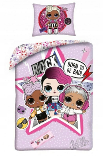 Bábiky LOL - Bavlna Linen 140x200 Dolls Lol Doll
