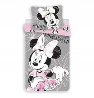 Minnie Mouse - Bavlna Posteľná bielizeň 140x200 Mine Mine 2710 Mickey