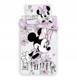 Minnie Mouse - Bavlnená bielizeň 140x200 myš Minnie Mous