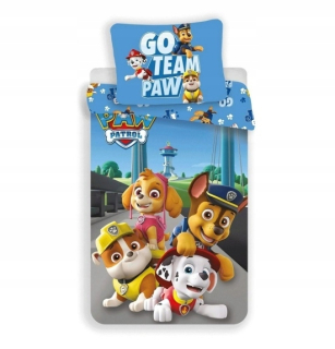PAW Patrol - Bavlna Posteľná bielizeň 140 × 200 Dog Patrol Paw Chase