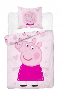 Pepa Pig - Bavlna Linen 140 × 200 Čerpadlo Peppa 8850
