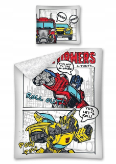 TRANSFORMERS - Bavlna Linen 140x200 Transformers Roboty auto