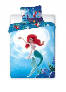Bavlna Posteľná bielizeň 160x200 Arielka Mermaid