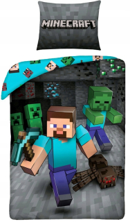 MINECRAFT  - Lego bavlnené legle minecraft 160x200