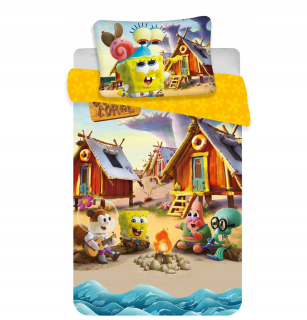 Spongebob - Bavlna Linen Sponge Bob Baby JF 100x135