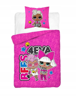 Bábiky LOL - Bavlna Linen pre deti 160x200 lol prekvapenie