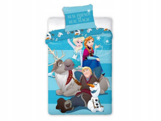 Elsa Frozen - Dekoratívne posteľná bielizeň mrazená vankúšová deka