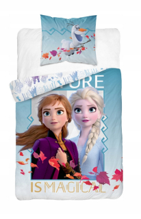 Elsa Frozen - Disney Posteľná bielizeň 160x200 mrazená krajina ľadu 30