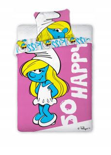 Šmolkovia - Posteľná bielizeň Disney 160x200 Papa Smurf Smurf Smurfs