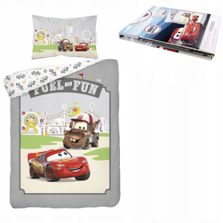 McQueen - Posteľná bielizeň pre deti 100x135 Autá Cars Zigzag