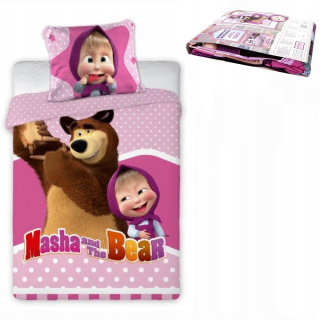 Máša a medveď - Posteľná bielizeň 100x135 Masha Masha Bear