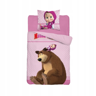 Máša a medveď - Posteľná bielizeň pre deti Masha medveď 160x200