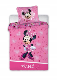 Minnie Mouse - Posteľná bielizeň pre detskú myš Minnie 100x135 + 40x60 cm