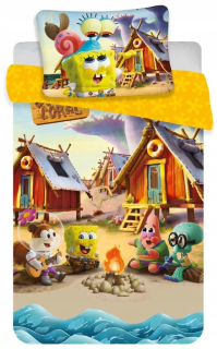 Spongebob - Detská posteľná bielizeň 100% bavlna 100x135cm SpongeBob