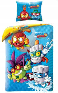 SUPER ZINGS - Detská posteľná bielizeň 100% bavlna 140x200 Super Zings