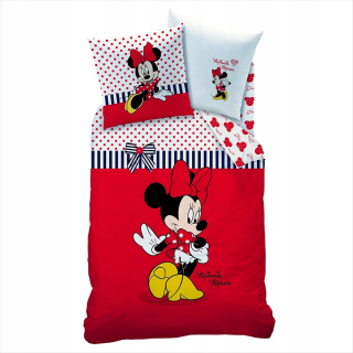 Minnie Mouse - Detská posteľná bielizeň 140x200 myš Minnie Mini Miki