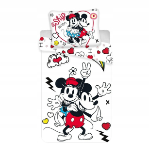 Minnie Mouse - Detská posteľná bielizeň 140x200 Mine Mickey Mickey 9924