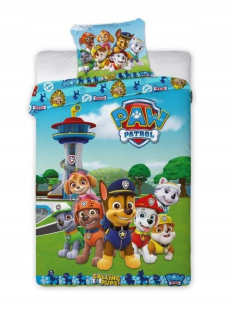 PAW Patrol - Detská posteľná bielizeň 160x200 Bajkowa Dog Patrol Rider