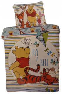 Medvedík Pú - Detská posteľná bielizeň Winnie Pú 100x135 + 40x60cm