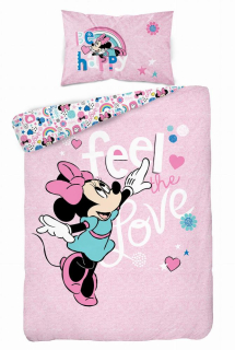 Minnie Mouse - Detská posteľná bielizeň Minnie 100x135 bavlna