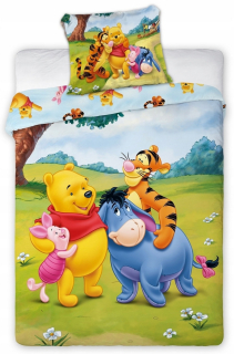 Medvedík Pú - Linen Set Winnie The Pooh Tiger 100x135 cm