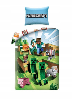MINECRAFT  - Licenčná posteľná bielizeň Obojstranná bavlna Minecraft