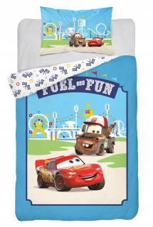 McQueen - Posteľná bielizeň 100x135 Autá Cars Zigzag