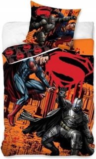 Superman - Mládežnícke posteľná bielizeň Batman Superman 160x200