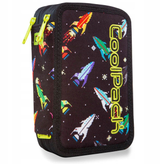 Peračník - Trojitá ceruzka Case Coolpack Jumper Rockets A67207