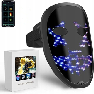 Programovateľná LED Halloween Cosplay maska