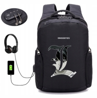 Školský batoh, taška - Proti krádeži batohu s Anime Death Poznámka USB