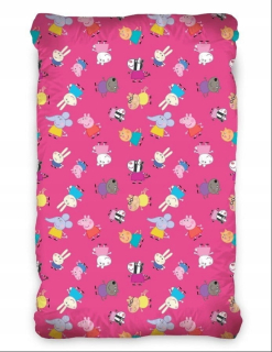 Pepa Pig - List 90x200 s Eraser Jersey Peppa prasa